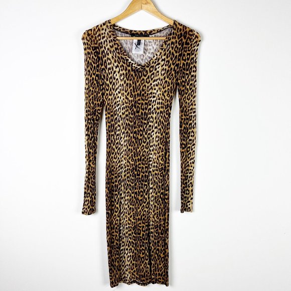 BCBGMaxazria Animal Print Bodycon Dress XS - Picture 1 of 3